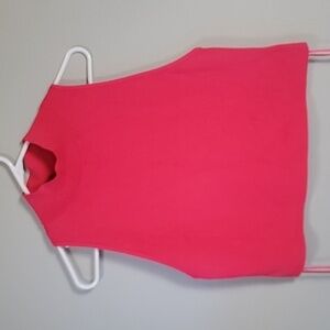 Bar lll hot pink mockneck sleeveless crop